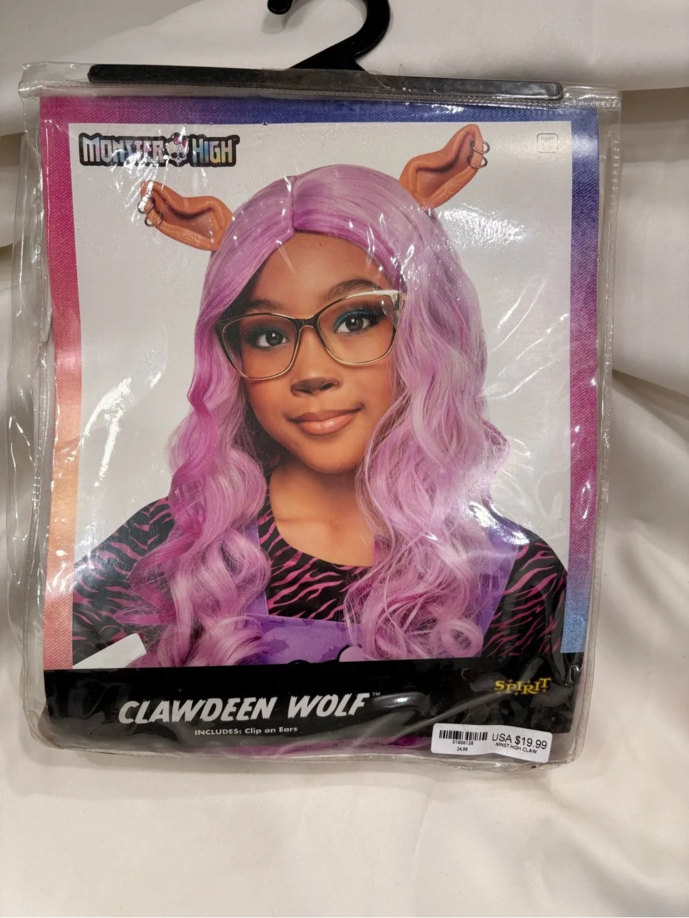 NEW Spirit Halloween Monster High Clawdeen Wolf Costume with Clip-on Ears
